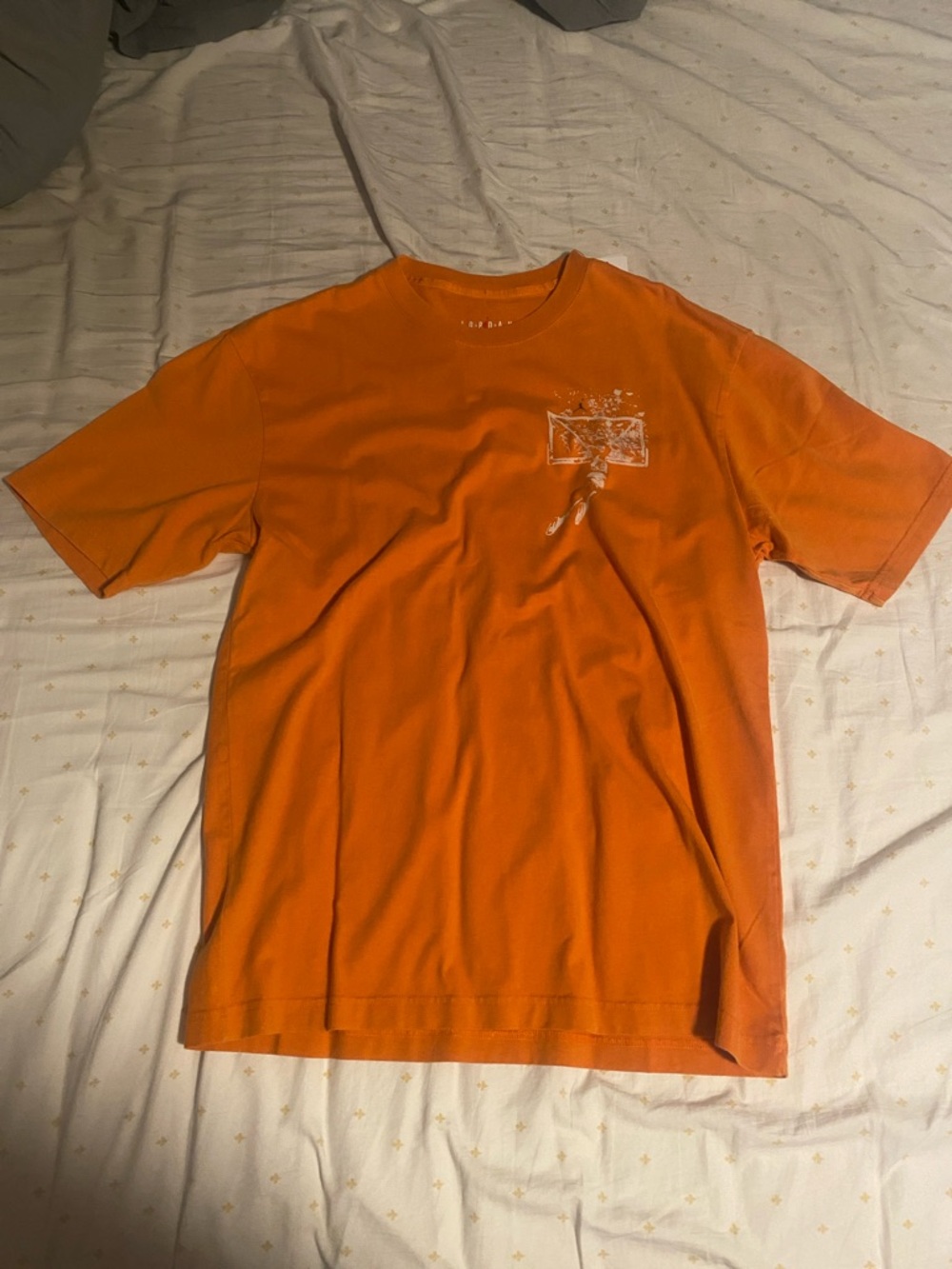 Jordan Orange Short Sleeve Graphic Tee